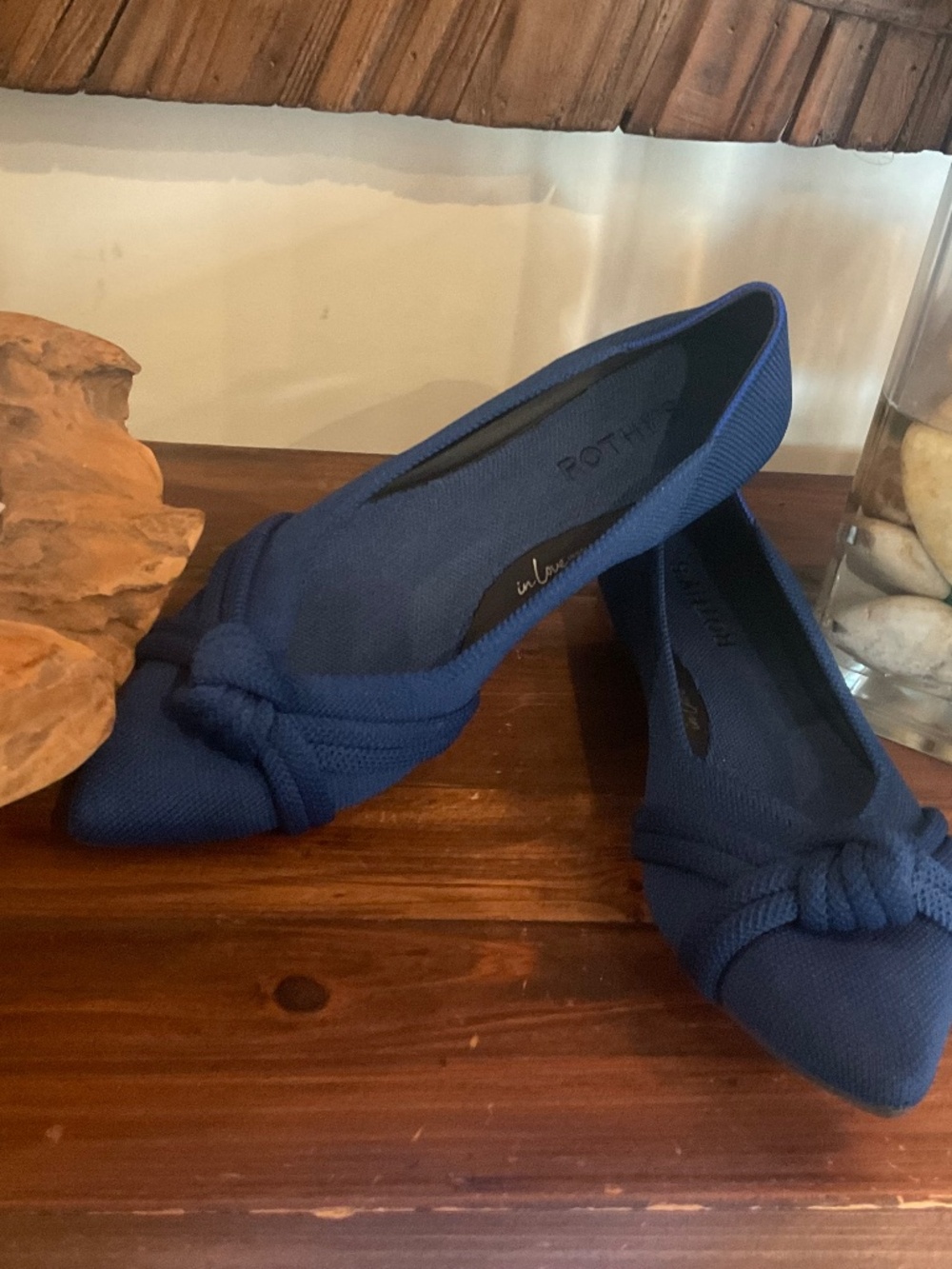 Rothy’s The Knot Point || Flats ,  Color Ocean Blue, Size W 9